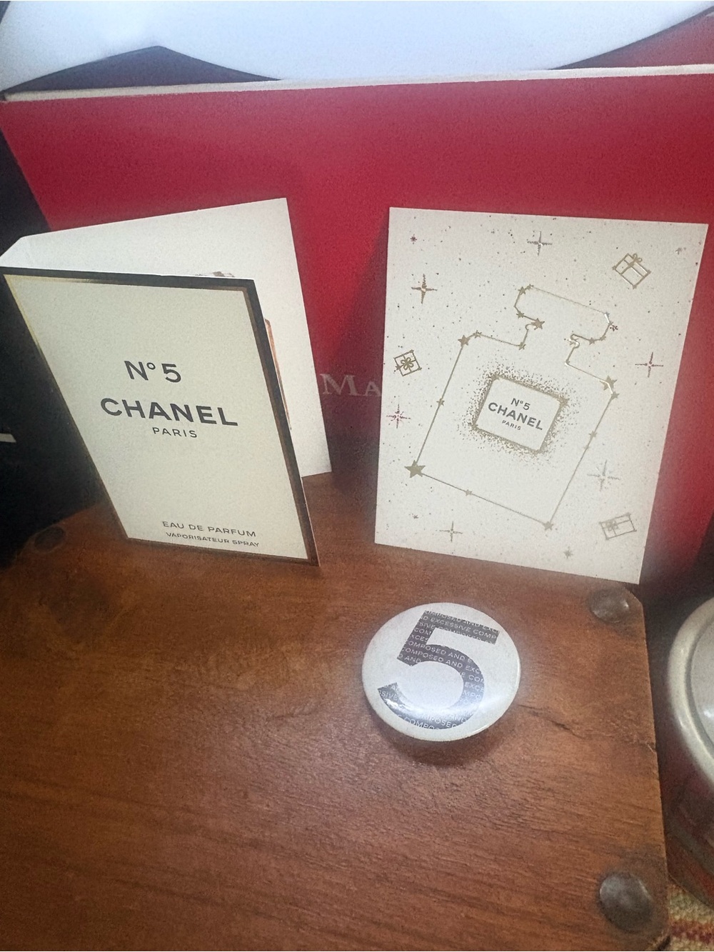 CHANEL N°5 Limited Edition Promo Card + Sample NWOT